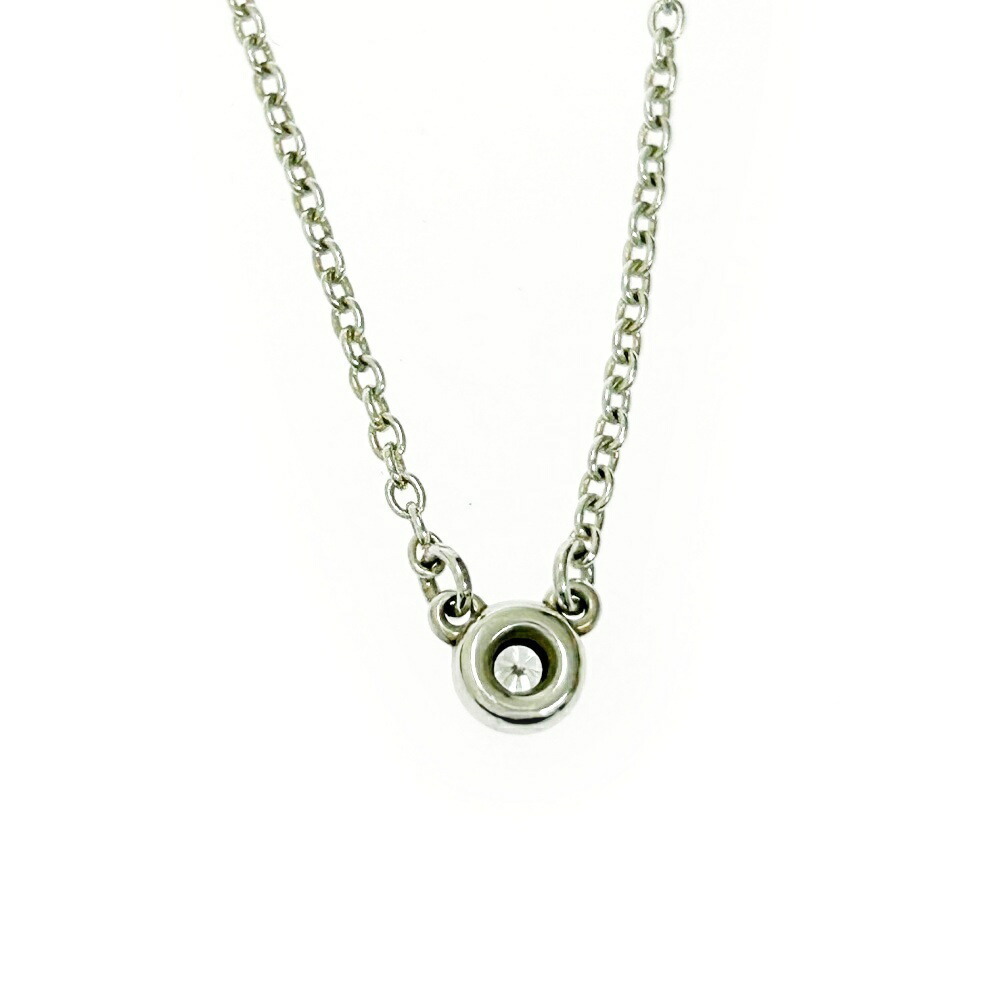 TIFFANY Co Silver Diamond By the Yard Necklace
